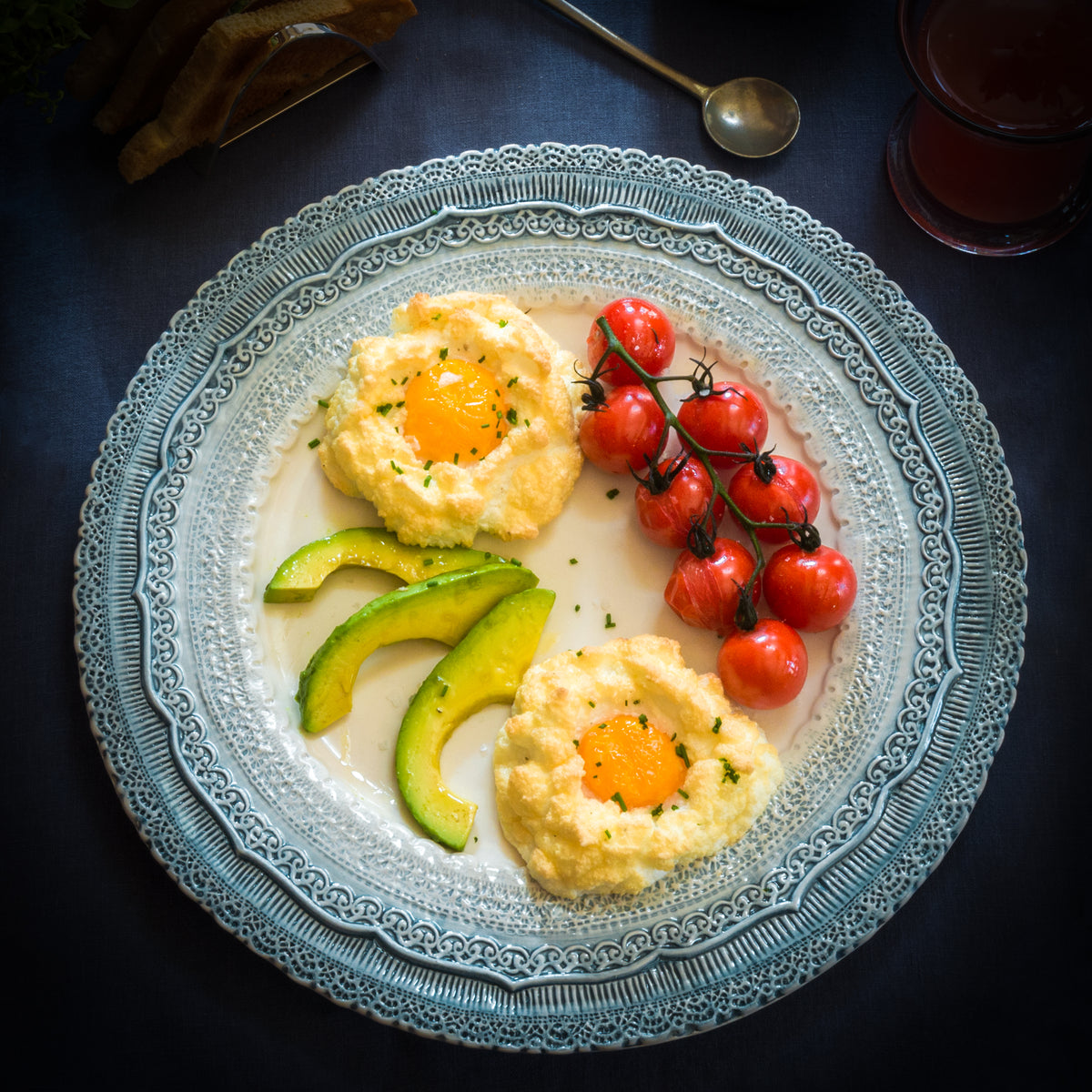 Cloud Eggs with Bacon Jam and Pimento Cheese Spread | Weston Table