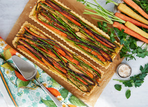  Goat Cheese, Carrot, and Asparagus Tart|Weston Table 