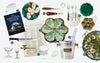Oyster plates, oyster knives and accessories, and champagne glasses