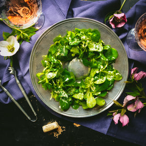  Lamb's Lettuce, Creme Fraiche, Lemon, and Chive Salad | Weston Table 