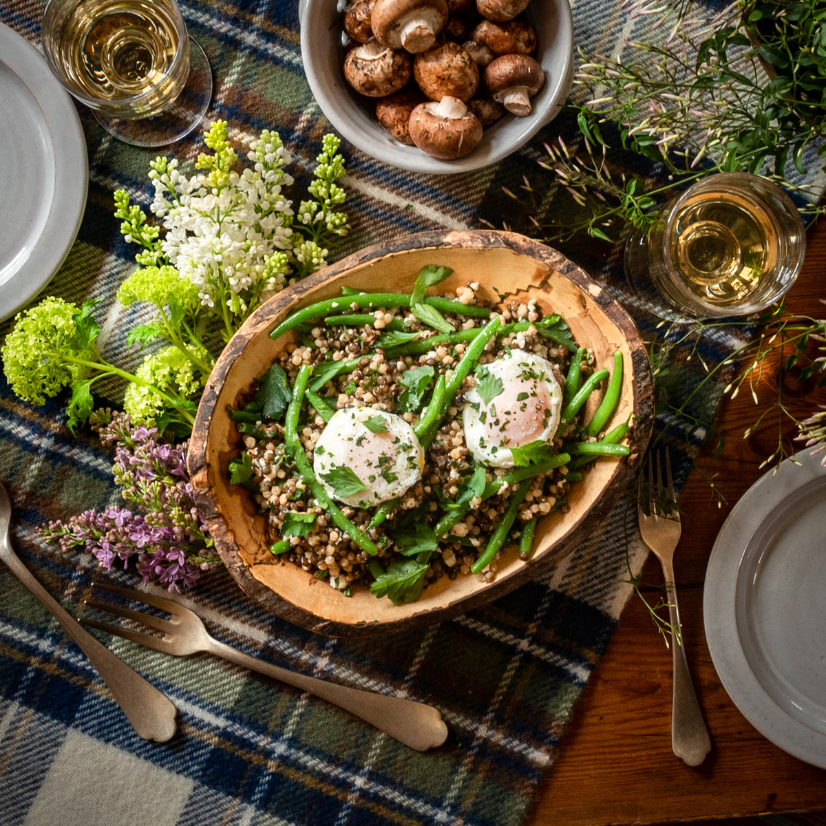 Lentils Du Puy with Haricot Vert and Couscous | Weston Table