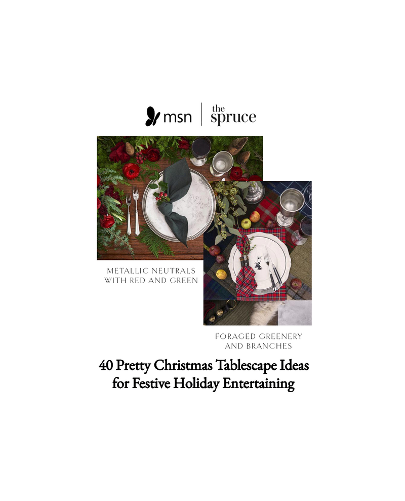 MSN: 40 Pretty Christmas Tablescape Ideas for Festive Holiday Entertaining