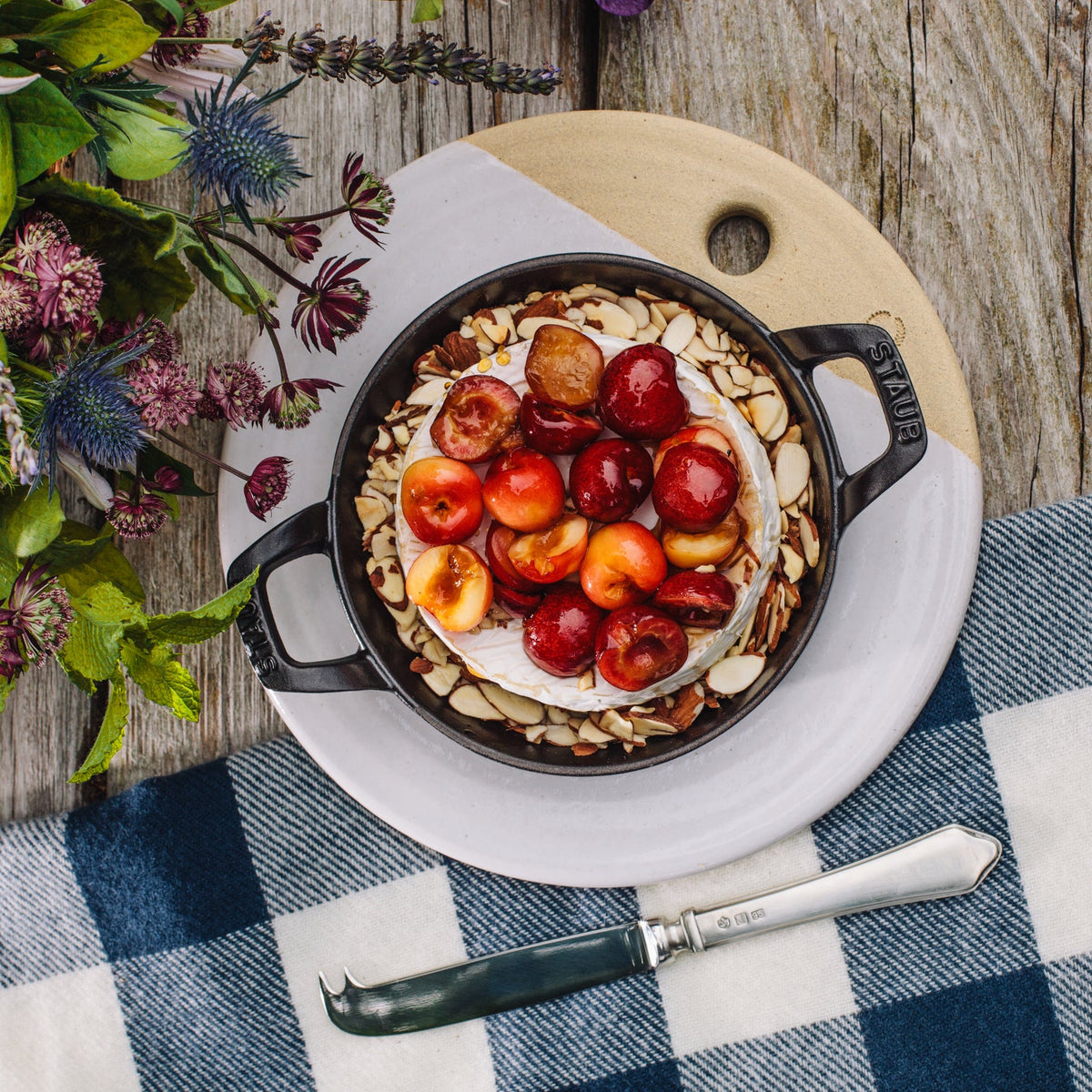 Maple Brie with Bourbon Cherries and Almonds | Weston Table