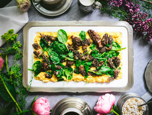  Morel Mushrooms, Spinach, and Eggs | Weston Table 