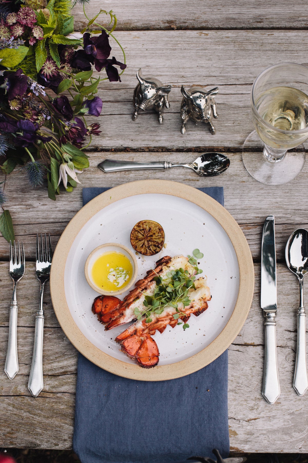 OFYR Grilled Lobster Tails with Wasabi Lime Butter | Weston Table