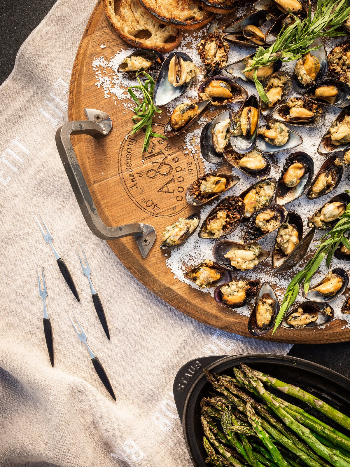 OFYR Roasted Mussels with Tarragon Hazelnut Butter Recipe|Weston Table
