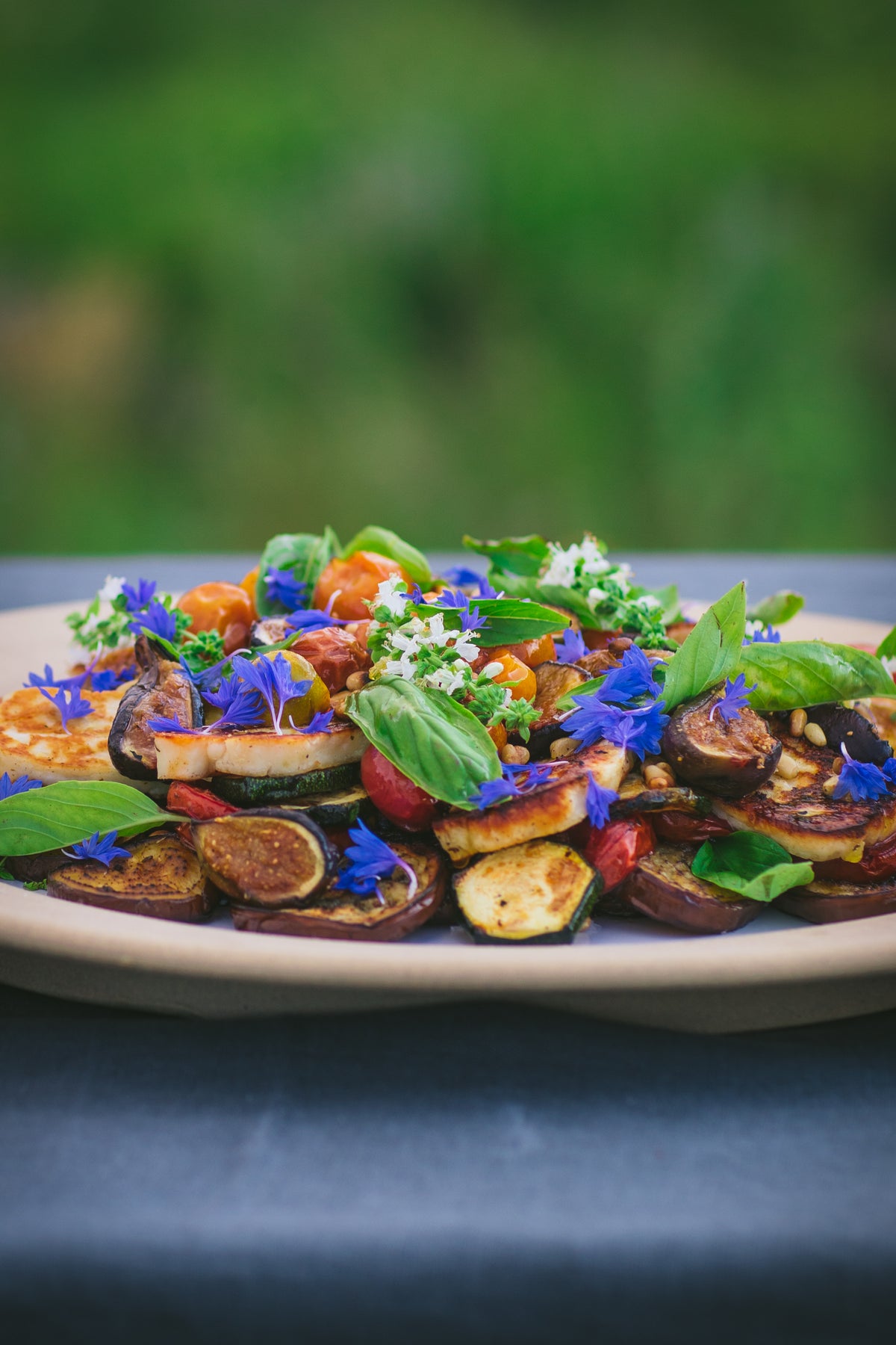 OFYR Summer Vegetables Provençal with Griddled Halloumi & Figs Recipes Weston Table