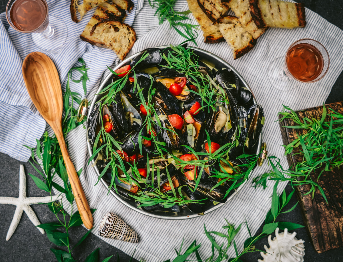 PEI Mussels and Grilled Bread | Weston Table