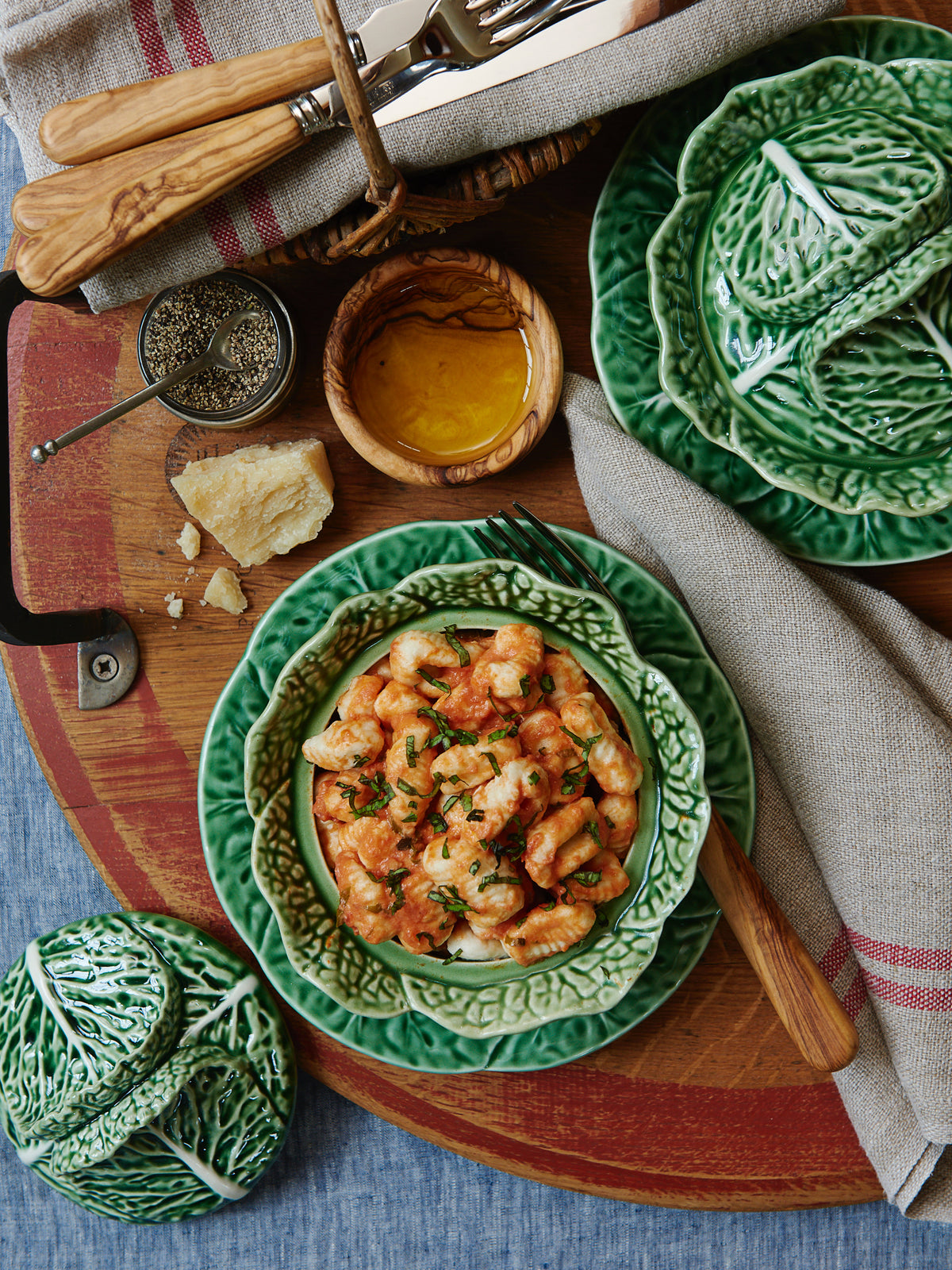 Ricotta Gnocchi with Tomato, Goat Cheese, and Basil