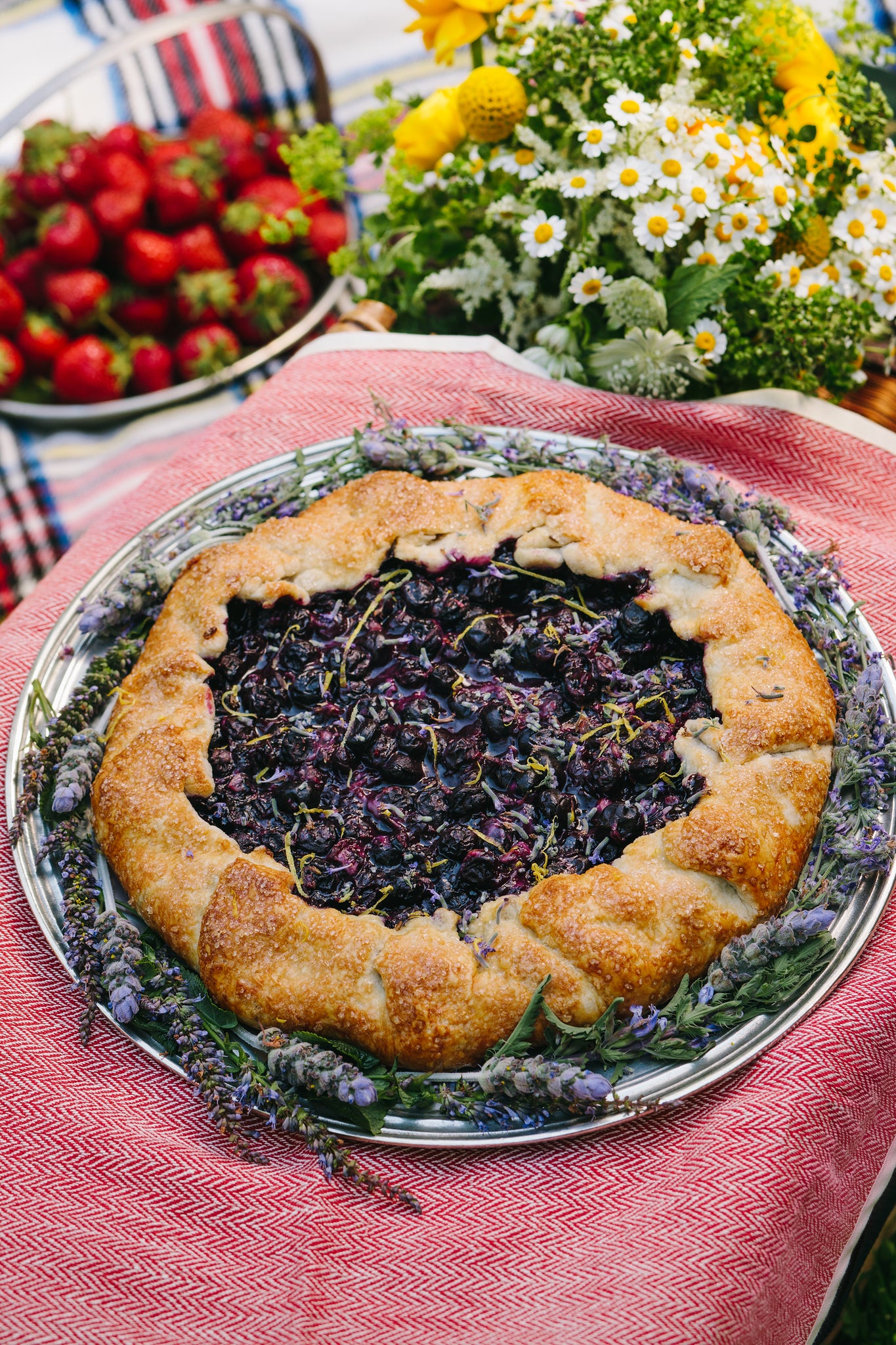 Rustic Blueberry, Lavender, and Lemon Galette | Weston Table