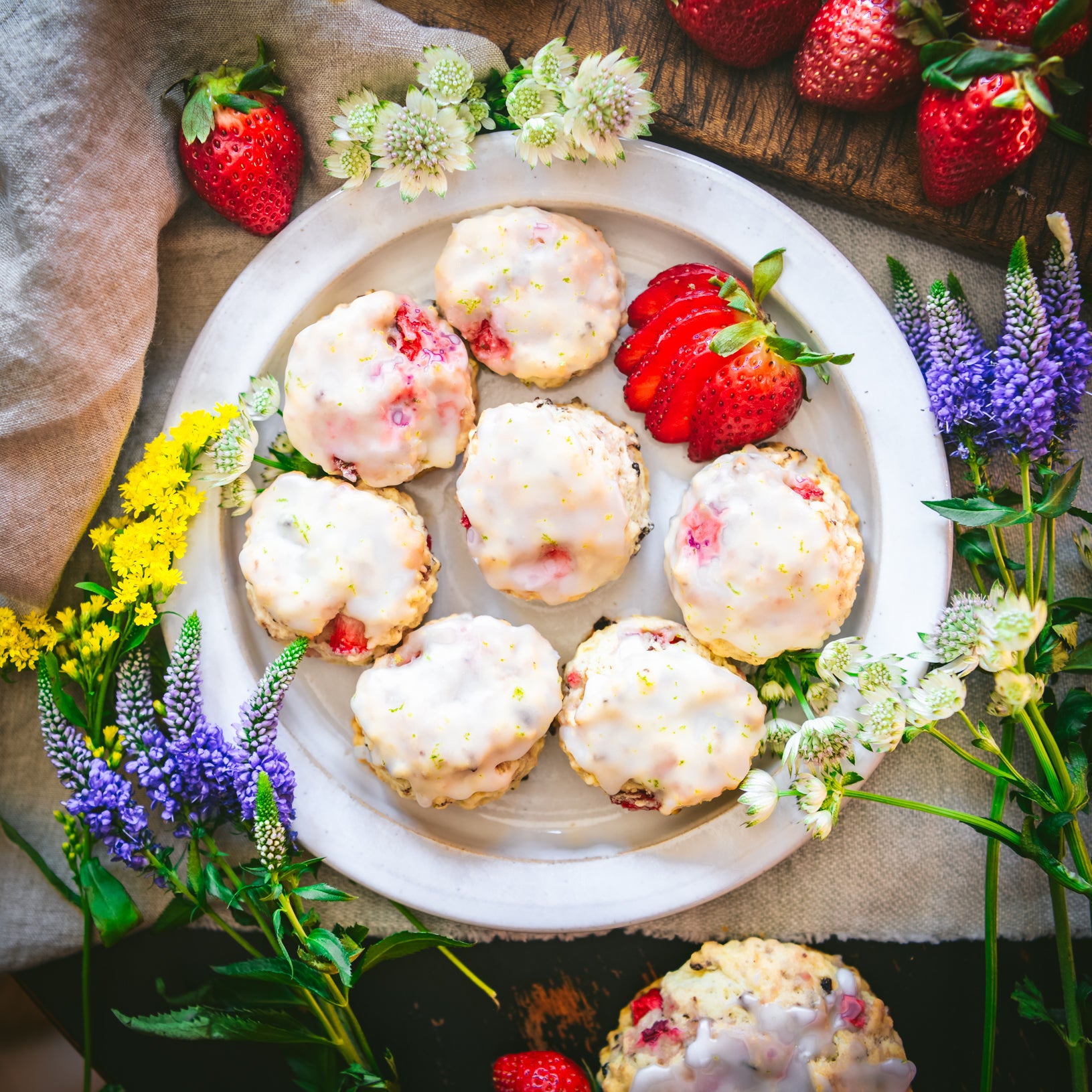 Strawberry and Lime Scones | Weston Table