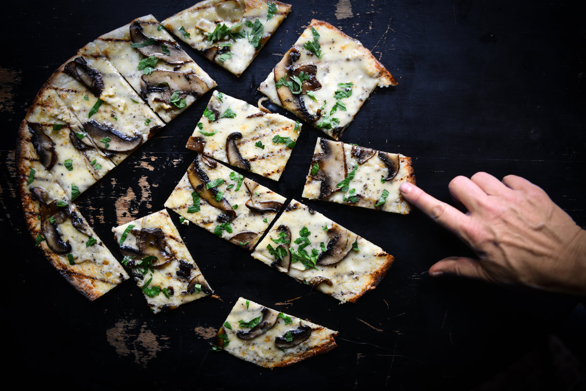 Truffle Cheese and Portobello Mushroom Pizza | Weston Table