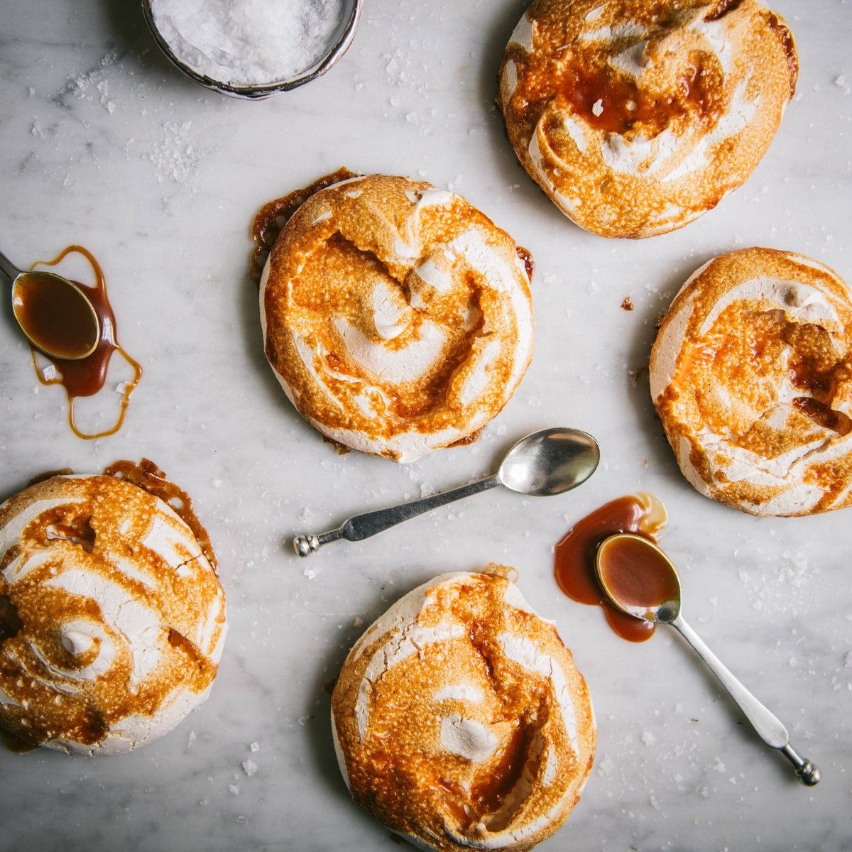 Caramel & Sea Salt Meringues | Weston Table