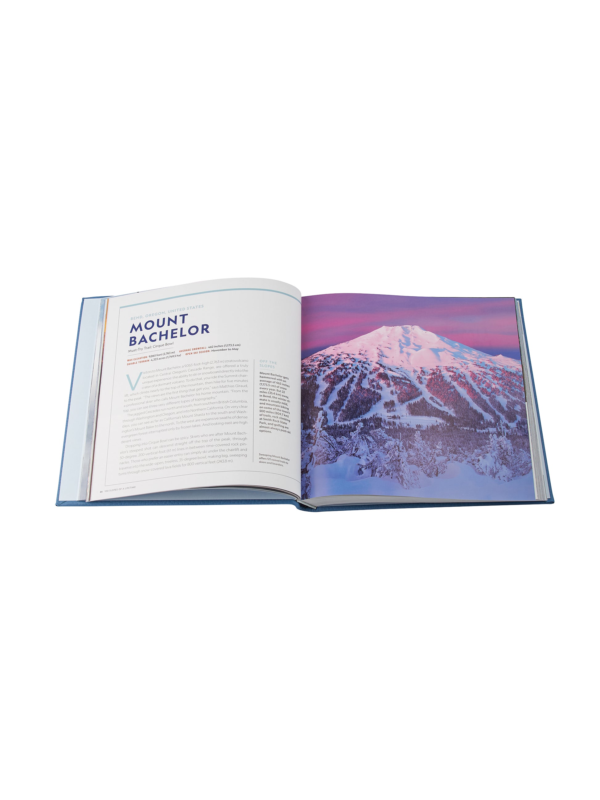 100 Slopes of a Lifetime Leather Bound Edition Weston Table