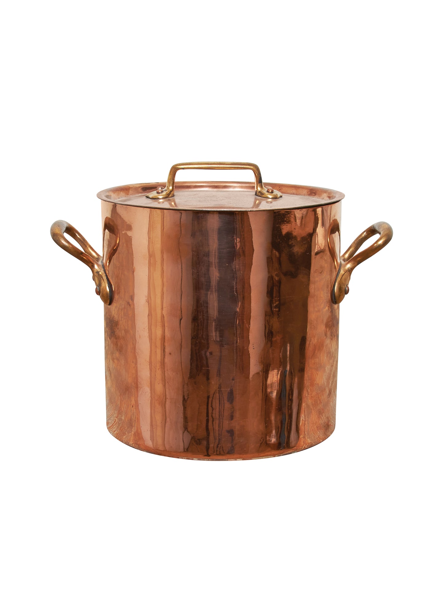 1880s Small French Copper Stockpot Weston Table