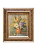 19th Century Adeline Gautier Floral Oil Painting Weston Table