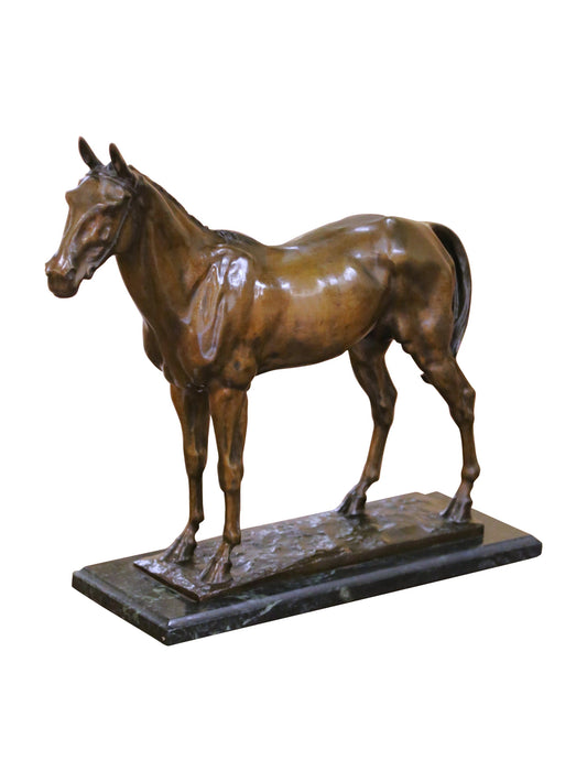 Vintage 19th Century Christophe Fratin Bronze Horse Sculpture Weston Table