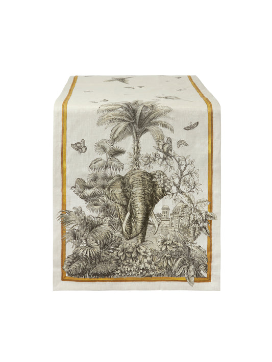 African Animals Linen Table Runner Weston Table