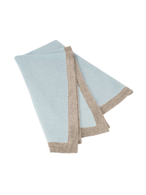  Alicia Adams Alpaca Border Baby Blanket Blue and Light Taupe Weston Table 