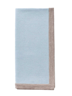  Alicia Adams Alpaca Border Baby Blanket Blue and Light Taupe Weston Table 