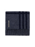 Alicia Adams Alpaca Boulder Throw Denim Blue and Navy Weston Table