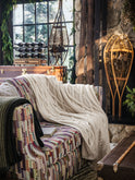 Alicia Adams Alpaca Buckley Throw Ivory Weston Table