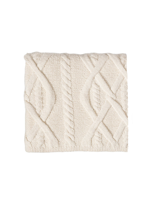 Alicia Adams Alpaca Buckley Throw Ivory Weston Table