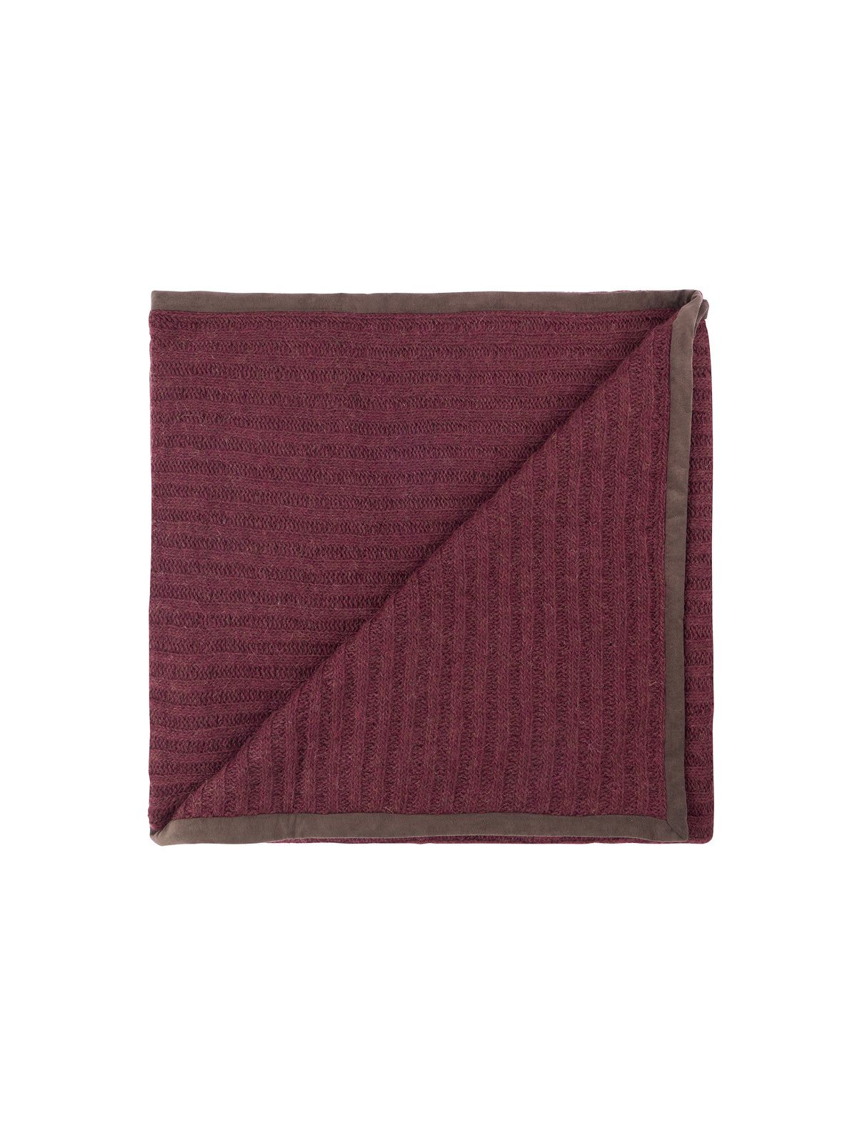 Alicia Adams Alpaca Burgundy Rib Throw Weston Table