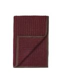 Alicia Adams Alpaca Burgundy Rib Throw Weston Table