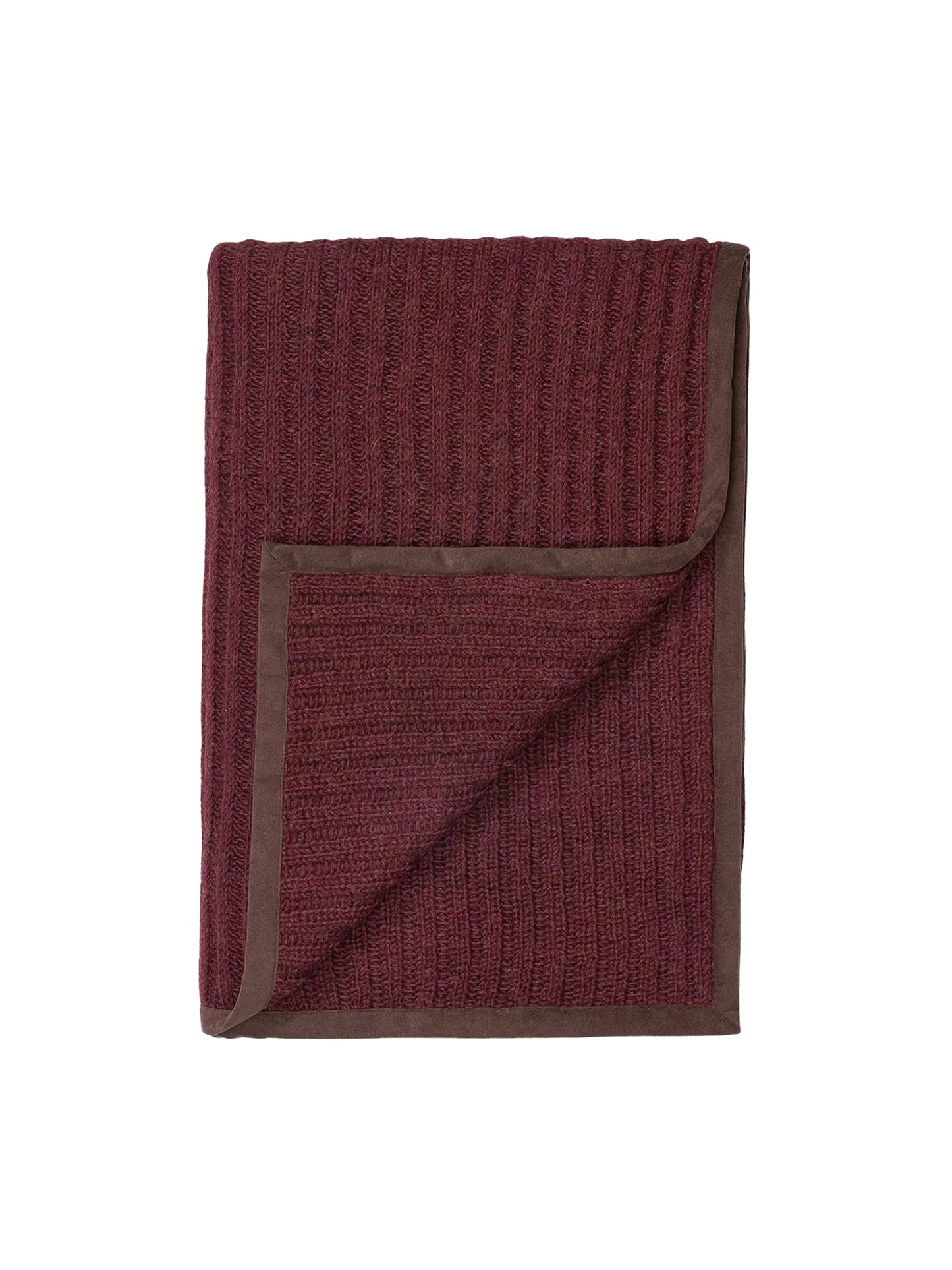 Alicia Adams Alpaca Burgundy Rib Throw Weston Table