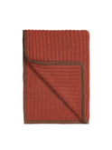 Alicia Adams Alpaca Burnt Orange Rib Throw Weston Table