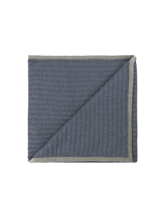Alicia Adams Alpaca Chambray Rib Throw Weston Table