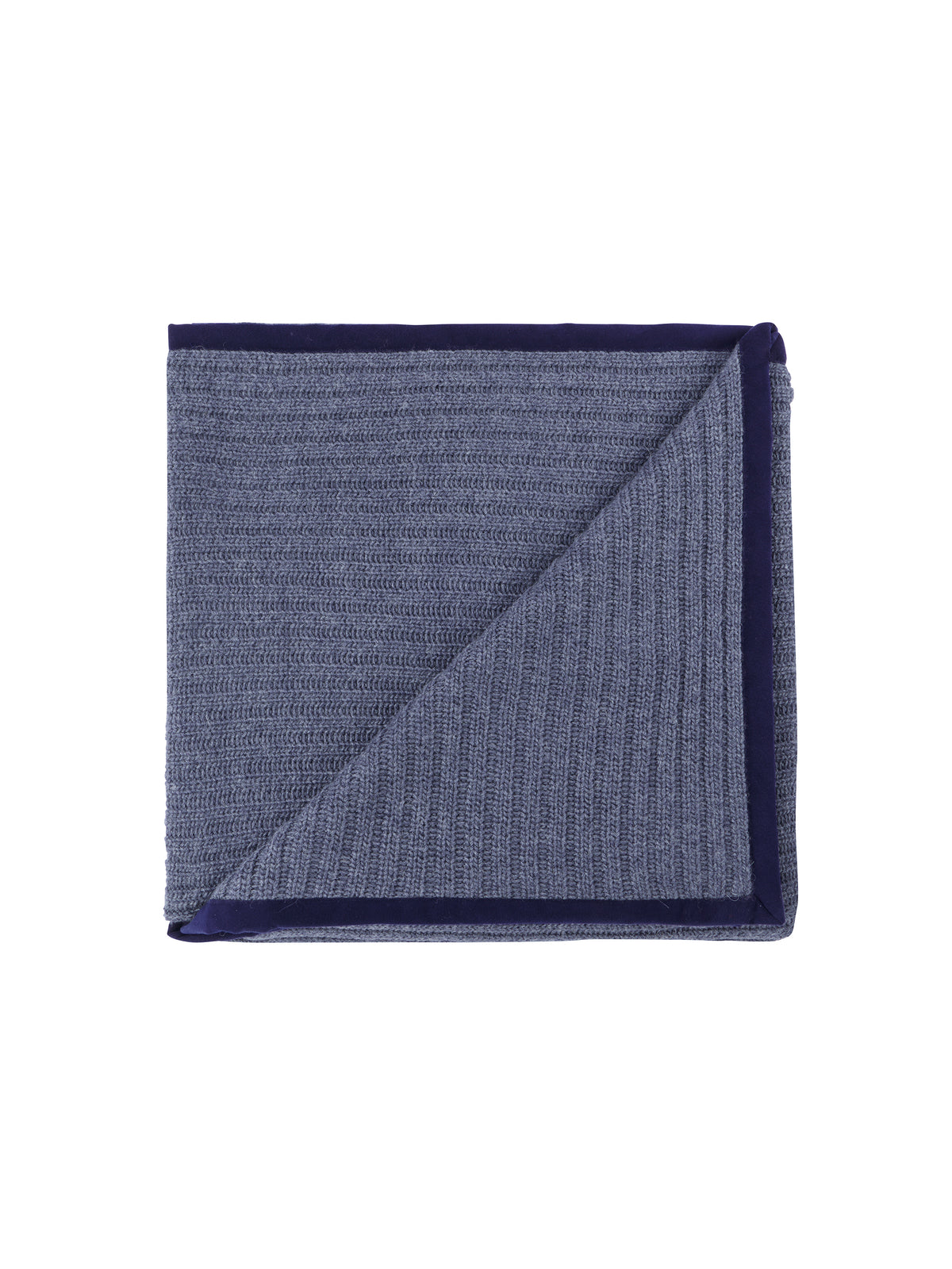 Alicia Adams Alpaca Denim Blue Rib Throw Weston Table