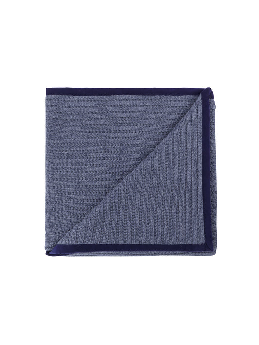 Alicia Adams Alpaca Denim Blue Rib Throw Weston Table