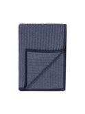 Alicia Adams Alpaca Denim Blue Rib Throw Weston Table