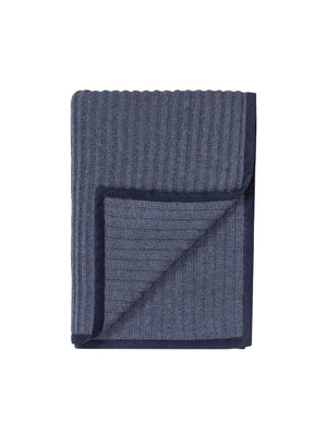 Alicia Adams Alpaca Denim Blue Rib Throw Weston Table 