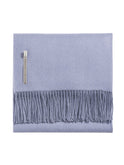 Alicia Adams Alpaca Herringbone Dusty Aqua Classic Throw Weston Table