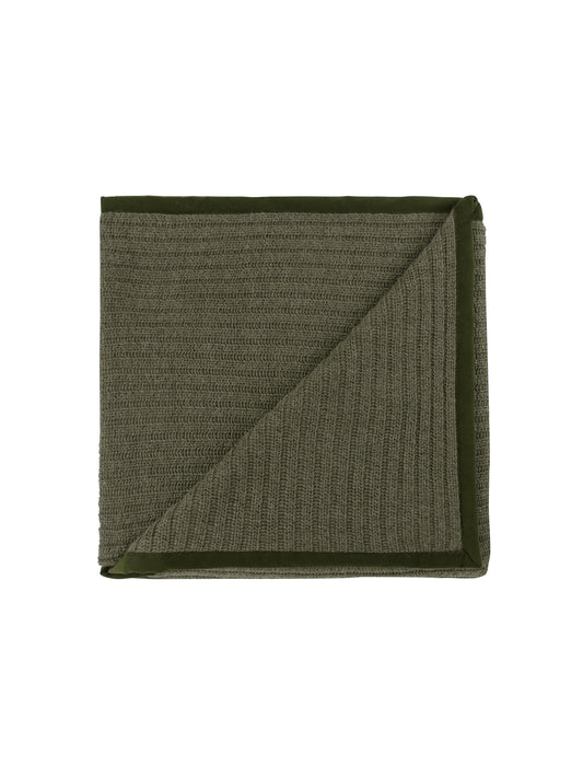 Alicia Adams Alpaca Forest Green Rib Throw Weston Table