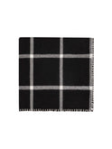 Alicia Adams Alpaca Graydon Black and Ivory Throw Weston Table