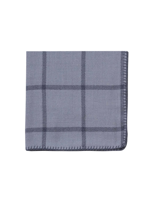 Alicia Adams Alpaca Graydon Chambray Denim Blue Throw