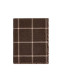 Alicia Adams Alpaca Graydon Chocolate and Taupe Throw