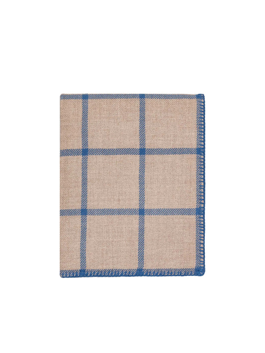 Alicia Adams Alpaca Graydon Light Blue Taupe Throw Weston Table