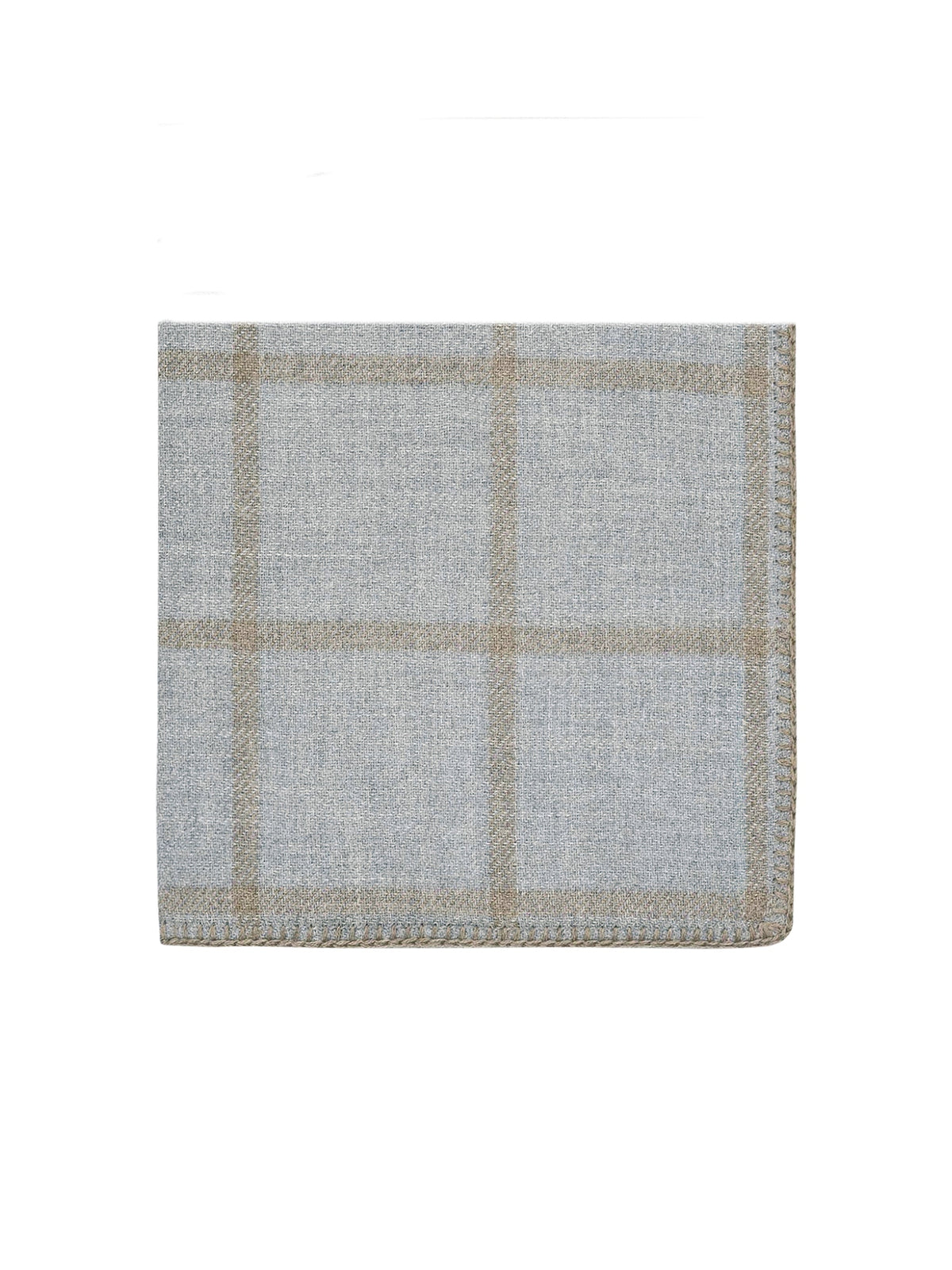 Alicia Adams Alpaca Graydon Light Grey and Taupe Throw Weston Table