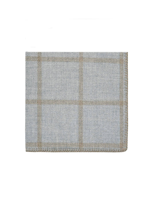 Alicia Adams Alpaca Graydon Light Grey and Taupe Throw Weston Table