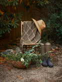 Alicia Adams Alpaca Graydon Moss and Light Taupe Throw Weston Table