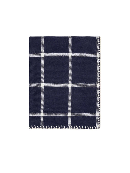 Alicia Adams Alpaca Graydon Navy Ivory Throw Weston Table