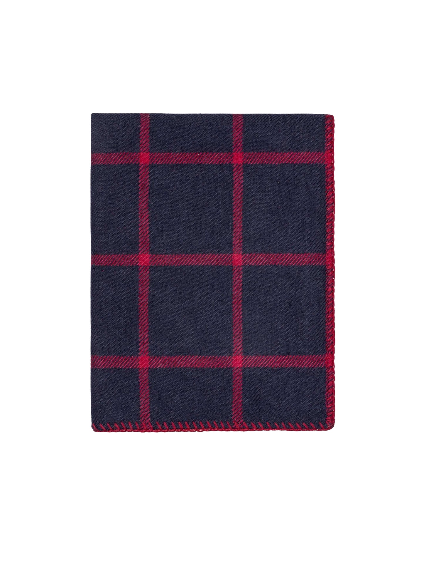 Alicia Adams Alpaca Graydon Navy and Scarlet Throw Weston Table