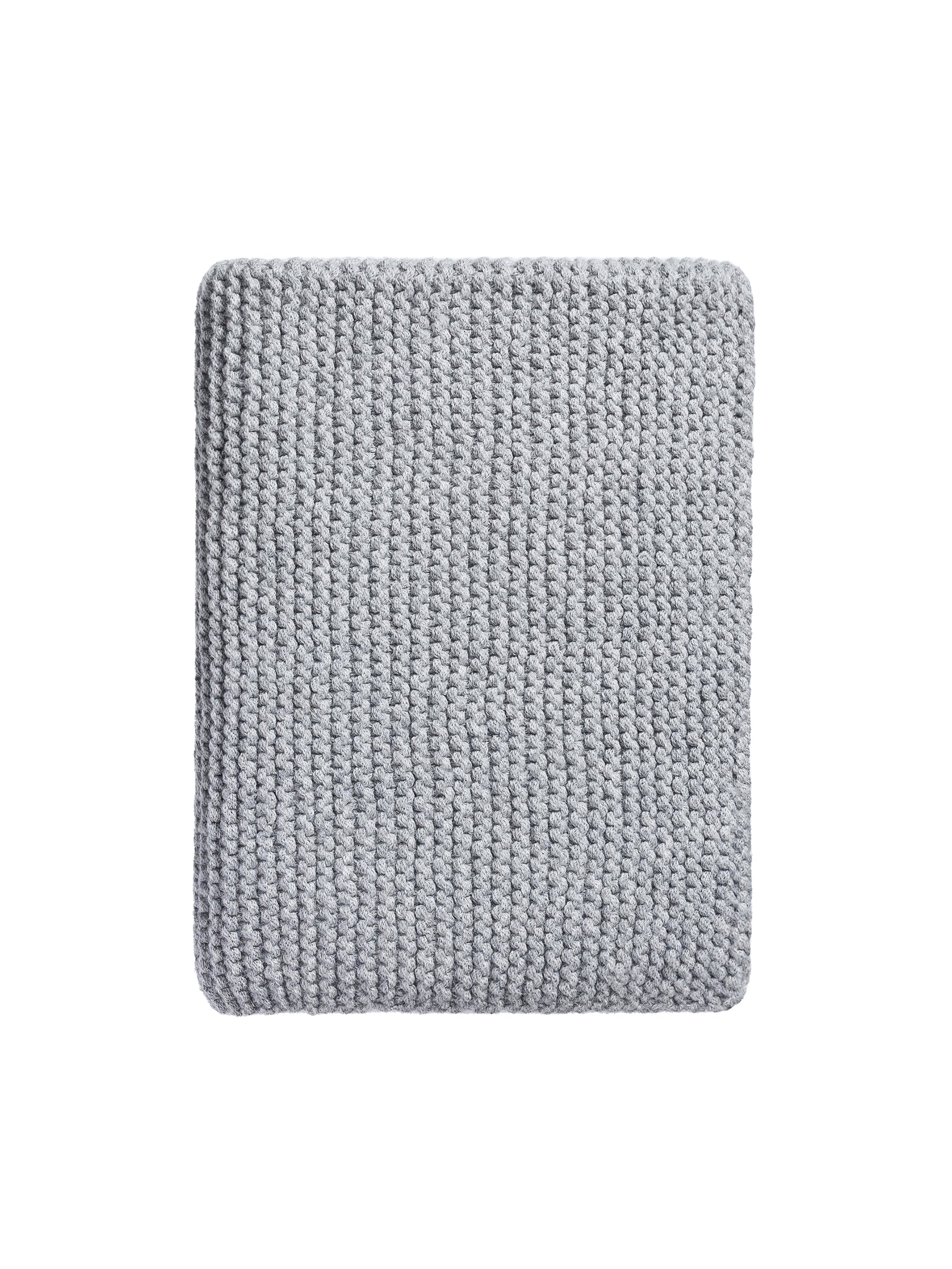 Alicia Adams Alpaca Light Grey Morgan Throw