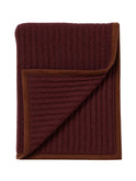 Alicia Adams Alpaca Maroon Rib Throw Weston Table