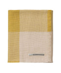 Alicia Adams Alpaca Mykonos Throw Ecru and French Yellow Weston Table